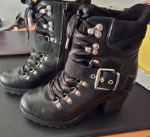 Schwarze Landrover Boots, Gr. 38,