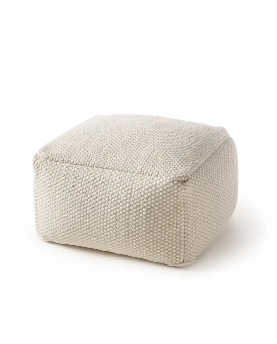 Hocker: 2x Pouf / Sitzhocker in Creme – Gebraucht aus Zürich von salomejeannette 1