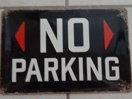 NO/PARKING Blechschild. 30×20 cm