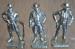 3x Berühmte Westmänner II 1985 Altsilber