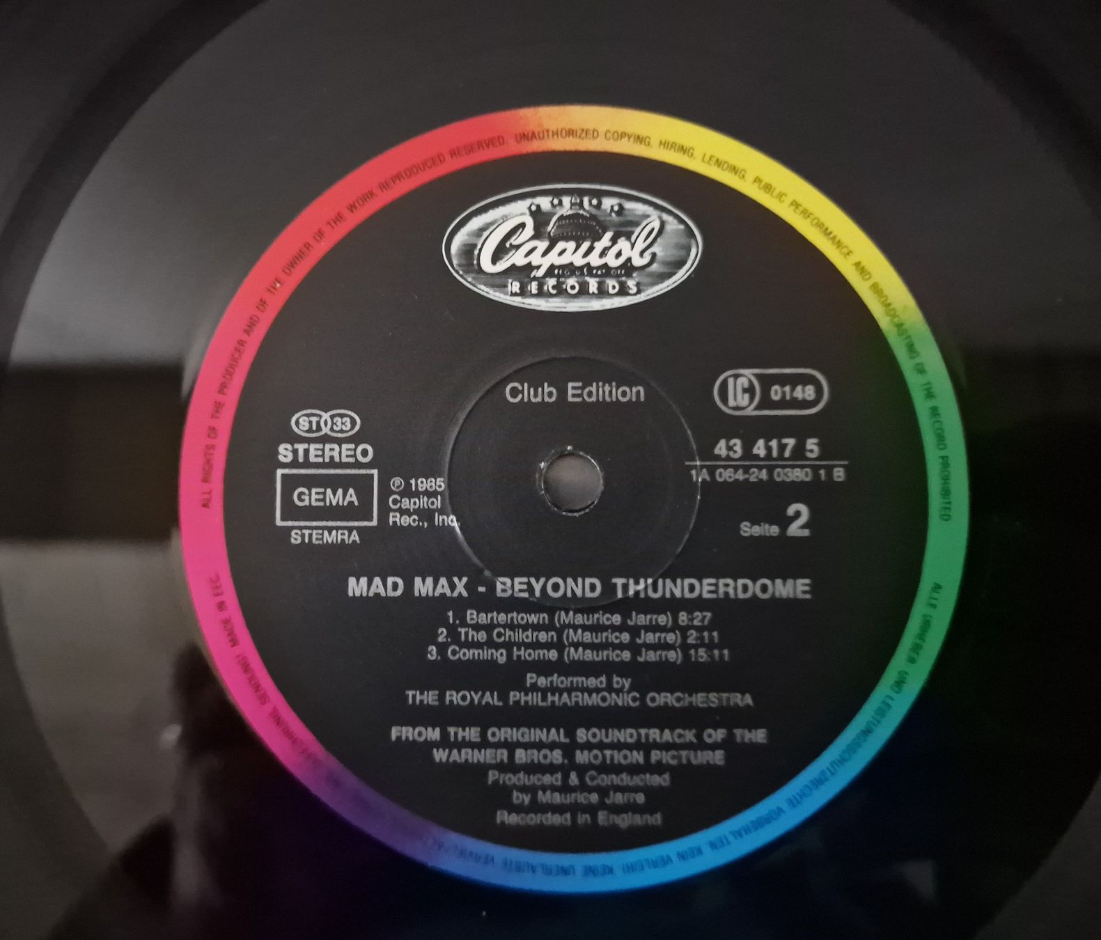 Dischi in vinile: Various – Mad Max LP - Beyond Thunderdome – Usato da Root venduto da atelier22 2