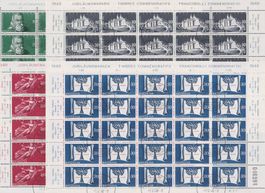 1948, Nr.281-284 (Bundesstaat) rare 4 Bogen gestempelt 300.-