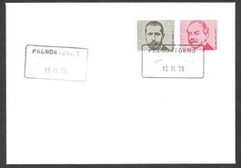 GR Brief Aushilfsstempel PROMONTOGNO 13.XI.78