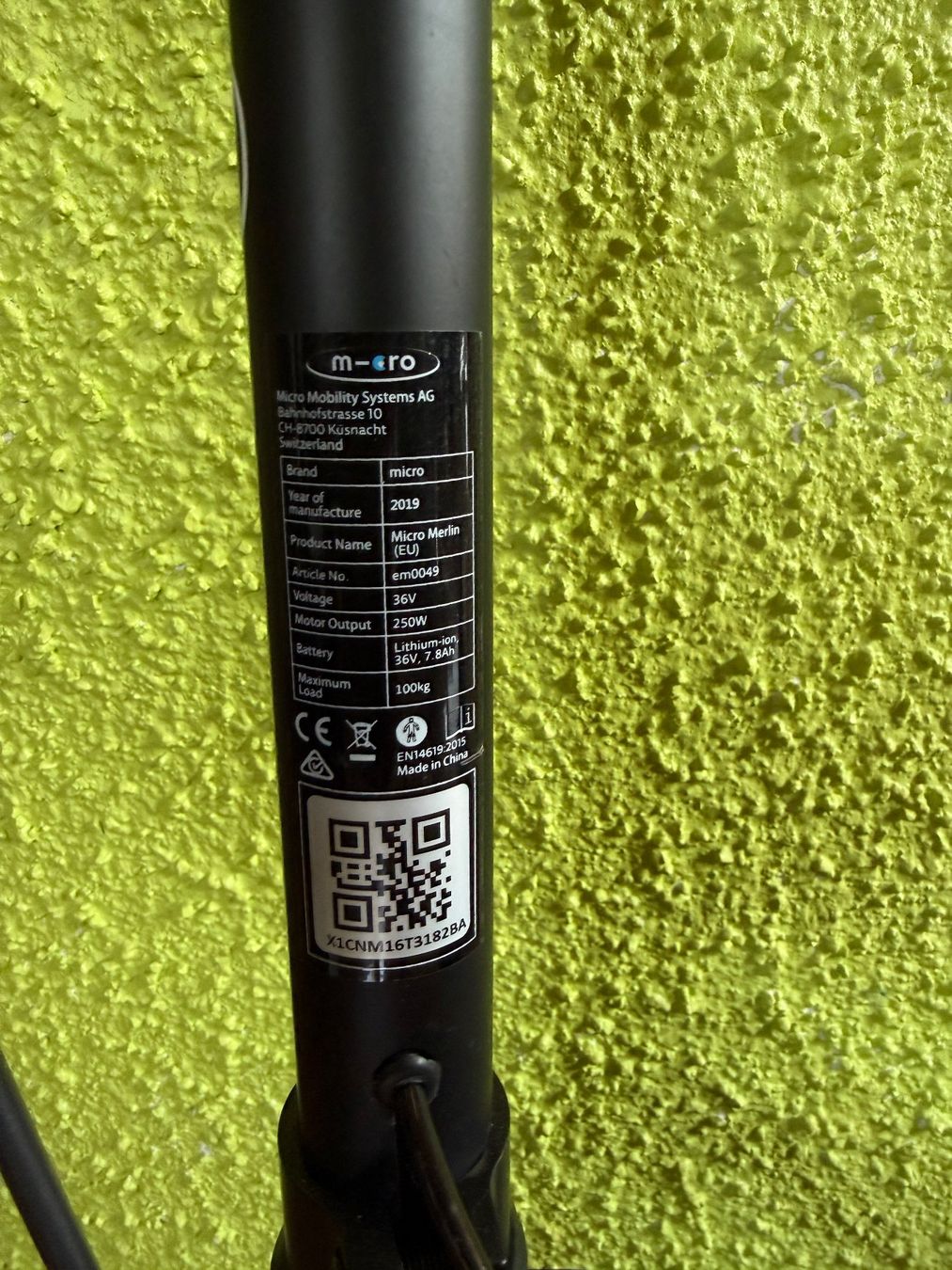 Micro Kickboard: Kickroller Micro E-Roller max load 100kg – Usato da Oberwil-Lieli venduto da Rebag_Verwaltung 3