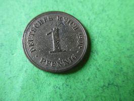Dt. Reich 1900 A, 1 Pfennig