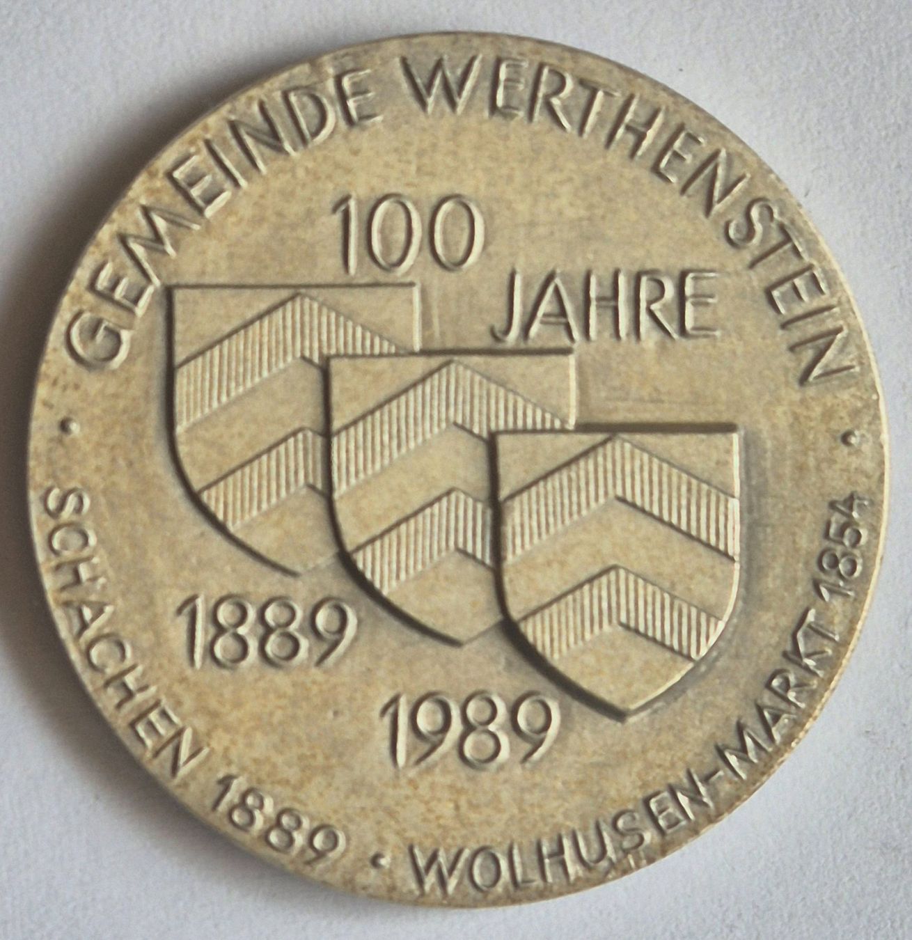 : Gemeinde Werthenstein 1989 Silbermedaille ab 1 Fr. !! – Usato da Luzern venduto da Vreneli_1 1