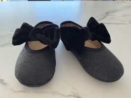 Schwarz glitzernde Ballerinas von H&M - Grösse 24