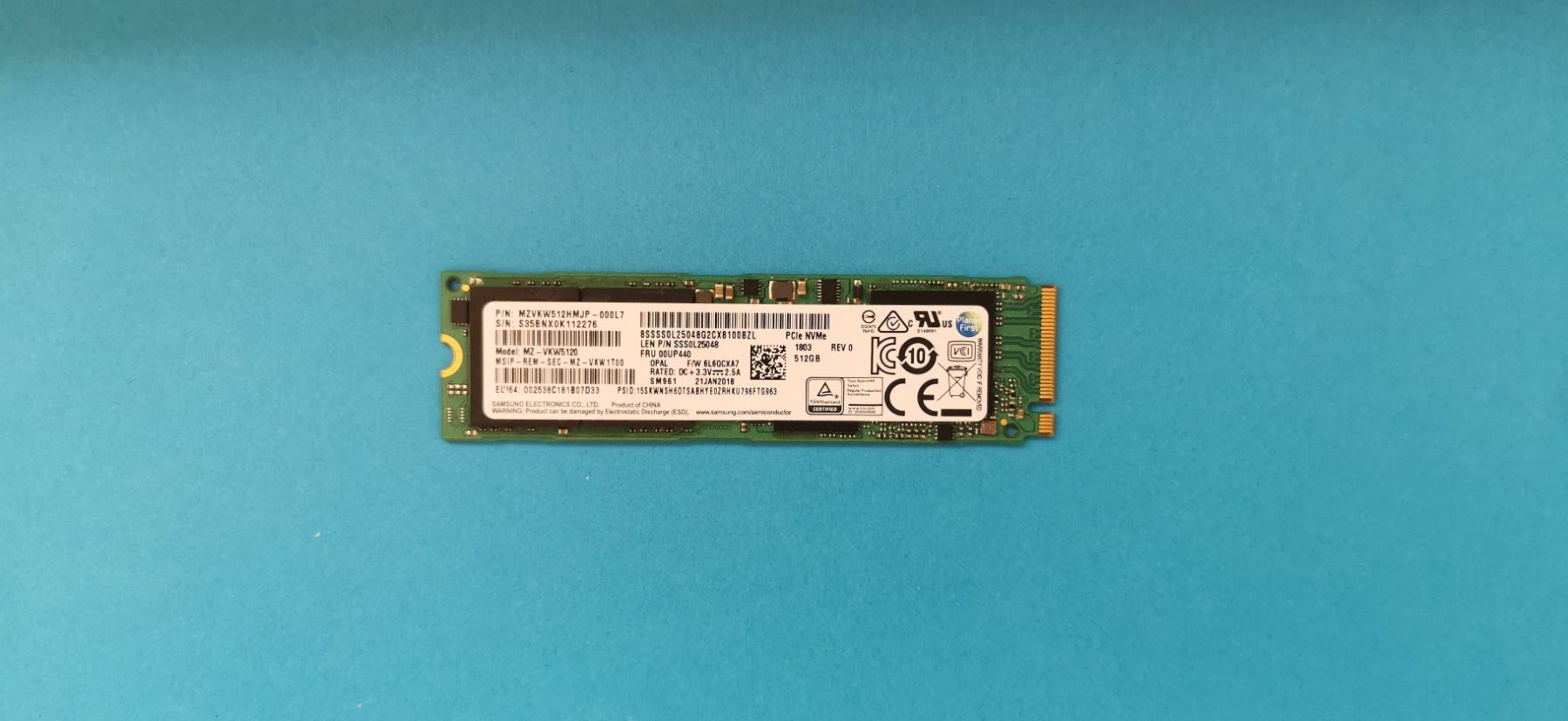Samsung Harddisks: Samsung Solid State Drive Nvme 512GB – Gebraucht aus Schlieren von augustavat
