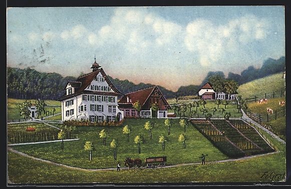 Cartoline postali: Holderbank, Heilstätte Effinger-Hort – Usato da Berlin venduto da bartko-reher
