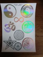 Stickerbogen silberfarbig