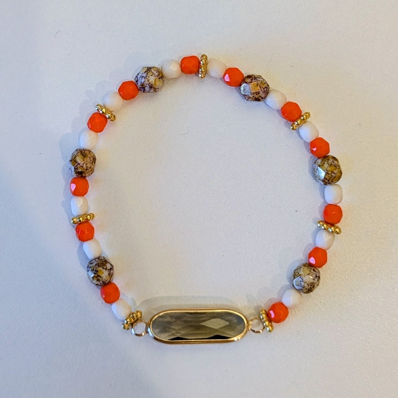 Armbänder & -reifen: Das feurige Statement-Armband (Orange & Grau) – Neu und originalverpackt aus Herrliberg von Boeli2
