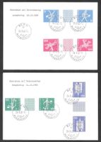 Kehrdrucke Zwischensteg 2 FDC S63 - S66 ET Bern 24.10.1960