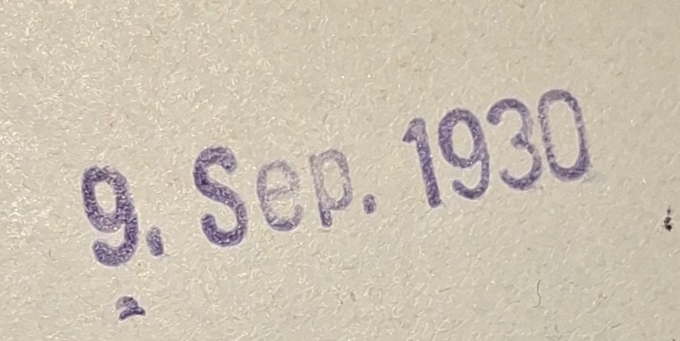 Alle Briefmarken: Wädenswil / Datumstempel 09.09.1930 / Tell  – Gebraucht aus Balgach von SIMEON27 2
