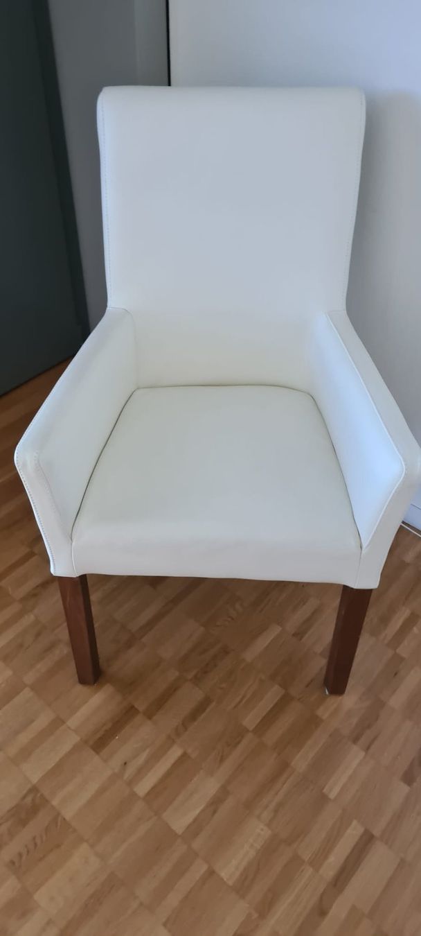 Poltrone: Sessel Echtleder mit Armlehnen Crèmeweiss – Usato da Aarau venduto da oksana90 4