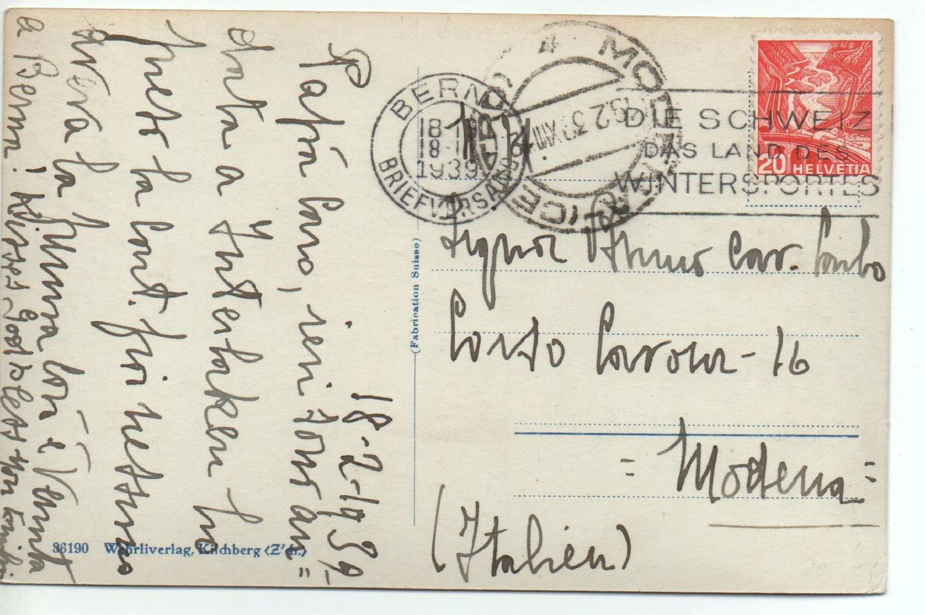 Cartes postales: INTERLAKEN Postplatz, Oldtimer, Auto – D'occasion à Jona par philajona 1