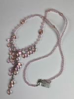 Elegante 🌸 Halskette 🌸 Rosa 🌸 Glassteine 🌸 NEU 🌸