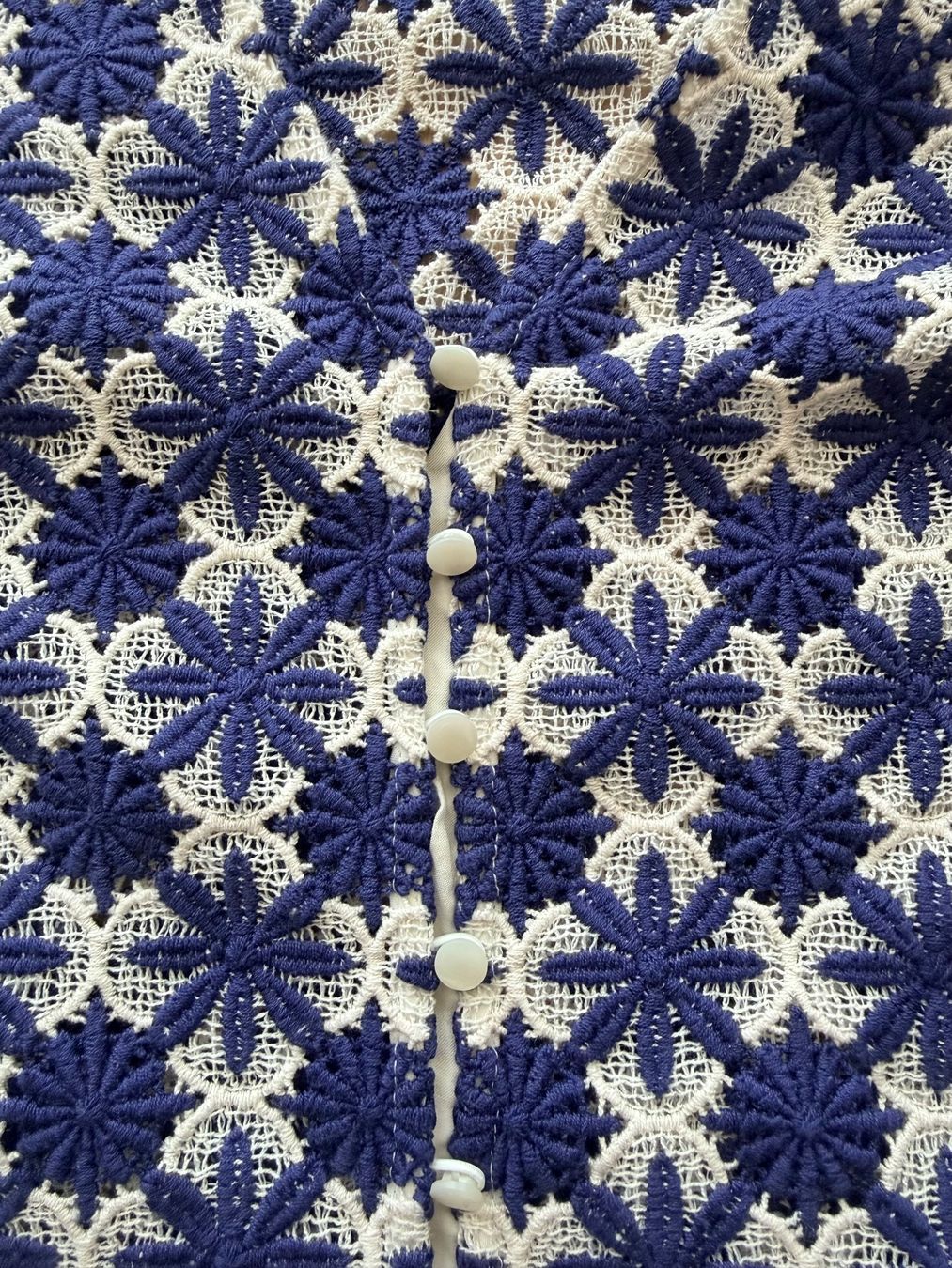 Sezane Camicette: Sézane Blouse "Emma", Ecru Navy, Grösse 36 – Usato da Winterthur venduto da rah_wb9g 2