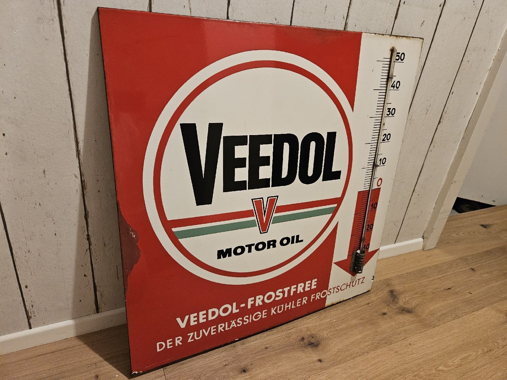 Schilder: original Veedol Emaille Thermometer!!! – Gebraucht aus Ossingen von  3