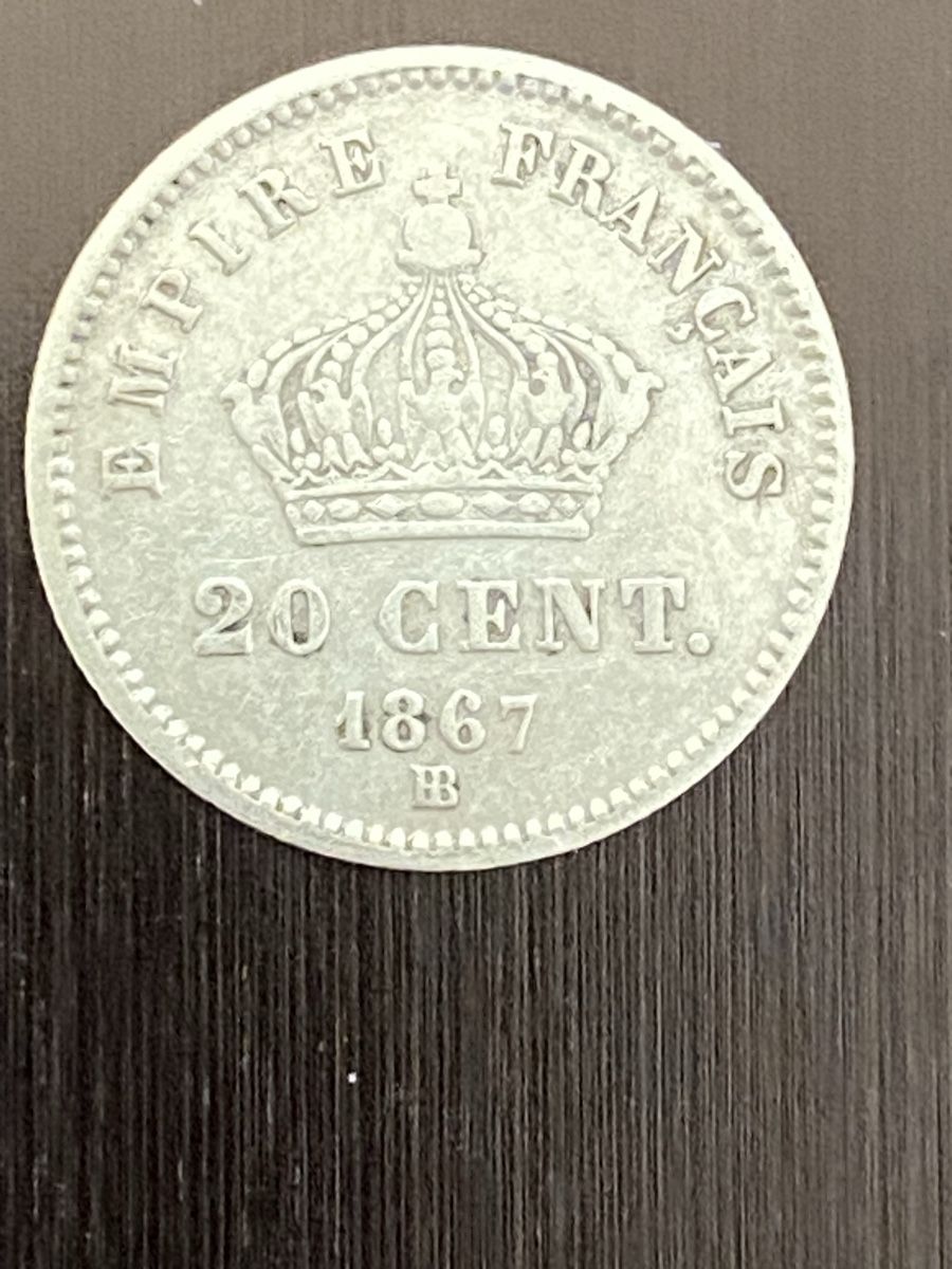 Alle Münzen: France, 20 centimes 1867 BB Argent – Gebraucht aus Corsier-sur-Vevey von Ginoarturo 1