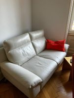 Ledersofa Creme 2-Sitzer sehr guter Zustand