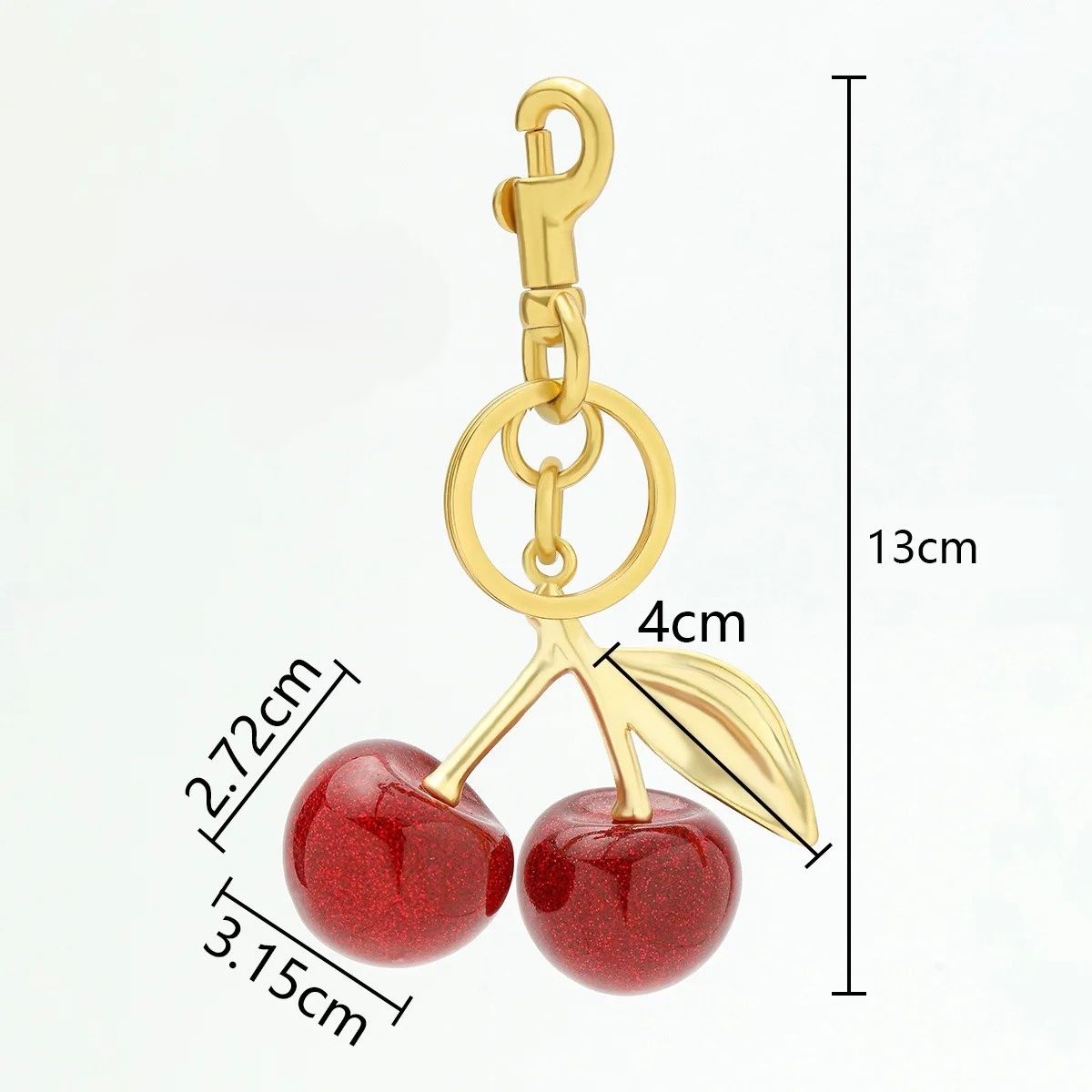 Schlüsselanhänger & - bänder: Charm cerise étincelant, accessoire de sac tendance ✨ – Neu und originalverpackt aus St-Maurice von Sandrinette123 1