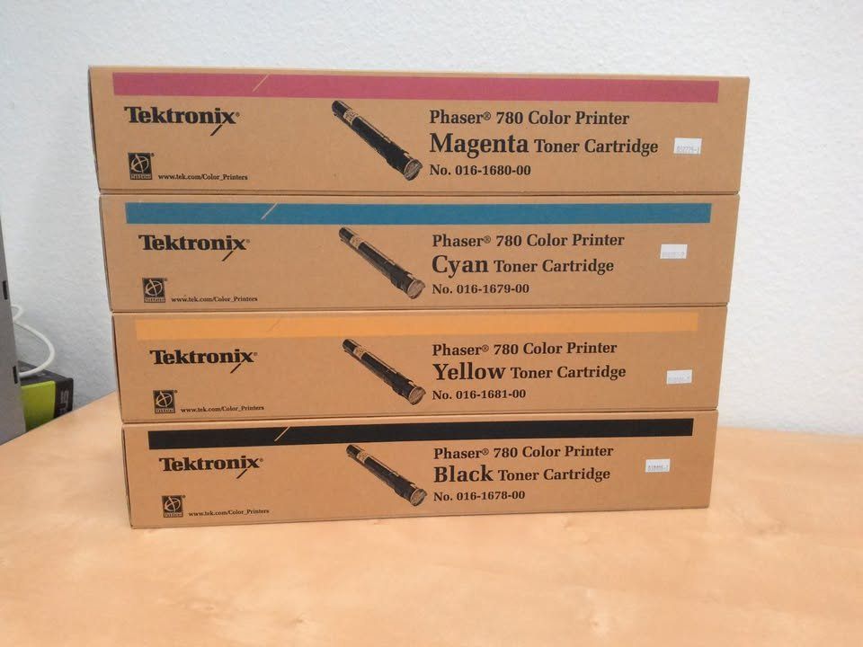 Xerox Cartucce per stampanti & toner: Tektronix Xerox Original Toner Set 4 Stk. Phaser 780 – Nuovo e nell'imballaggio originale da Flüh venduto da manacor
