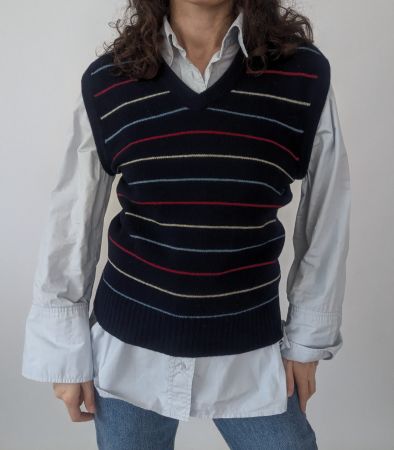 Wiba Strickweste, Gr. S/M, Vintage Look, 100% Wolle