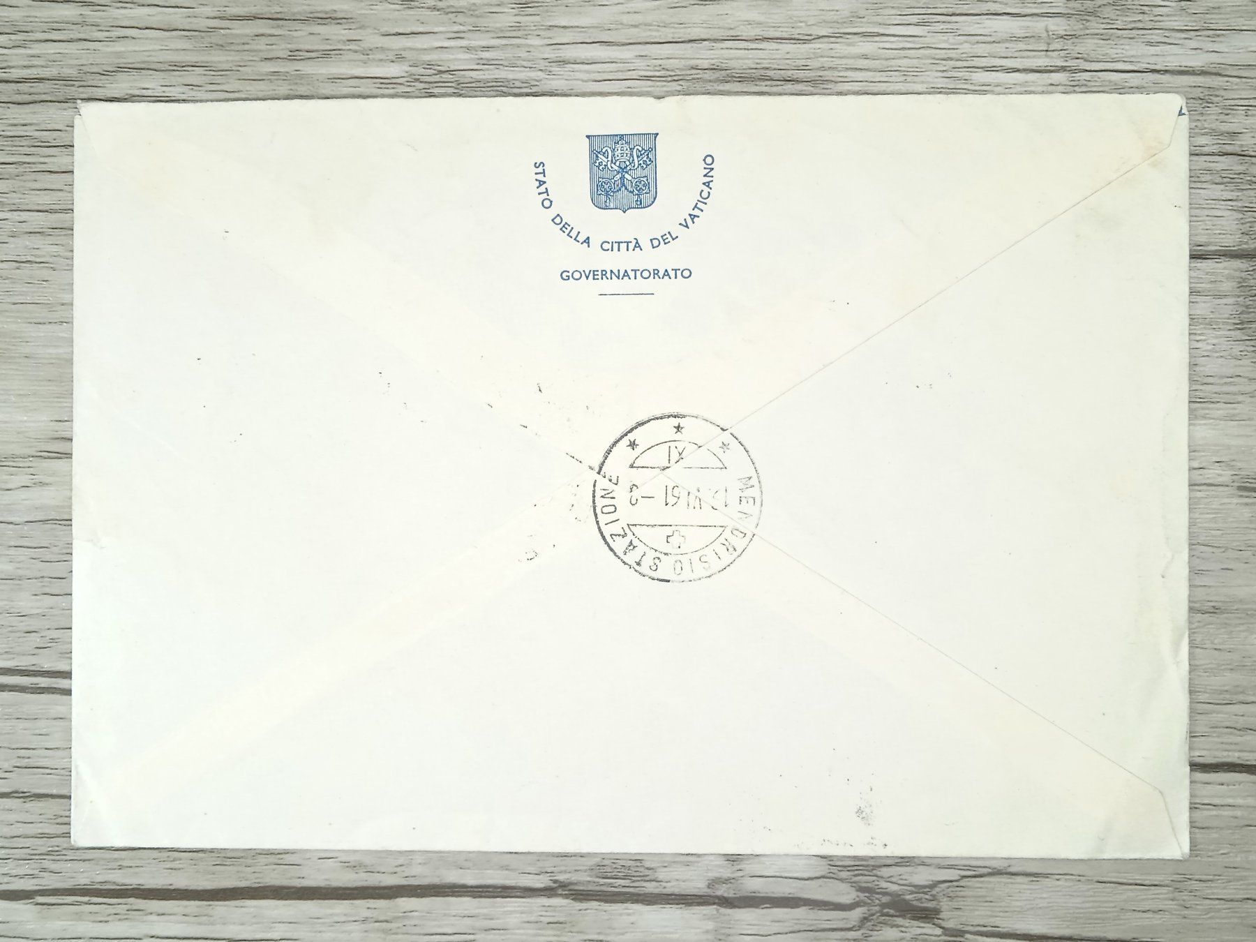Tutti i francobolli: TR15 Enveloppe + Timbre Vaticane 1961 – Usato da Cousset venduto da Patrick_Collections 1