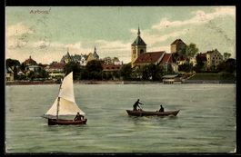 AK Arbon, Panorama vom Wasser aus gesehen