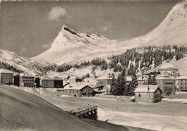 San Bernardino (GR) – Winteransicht mit dem Pizzo Uccello G