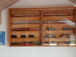 Glasvitrine für Modellbahnen