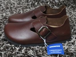 Birkenstock, Schuh London Wire Buckle, Leder, 41, NEU, braun