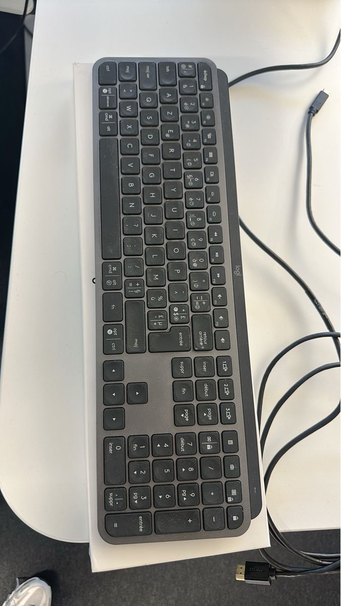 Logitech Tastiere: Logitech MX Keys Keyboard AZERTY like new – Usato da Uerikon venduto da Powerbidder