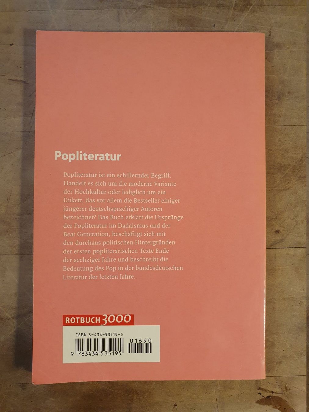 Libri: Popliteratur Thomas Ernst Rotbuch3000 – Usato da Zürich venduto da loosebone 1