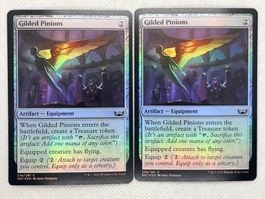 Magic The Gathering: 2x Gilded Pinions Foil, Top Zustand!
