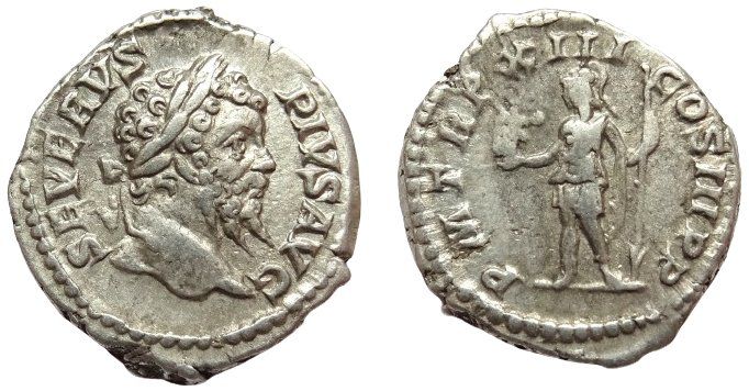 Tutti le monete: SEPTIMIUS SEVERUS AR Denarius (205 AD) – Usato da La Sarraz venduto da classicworldcoins