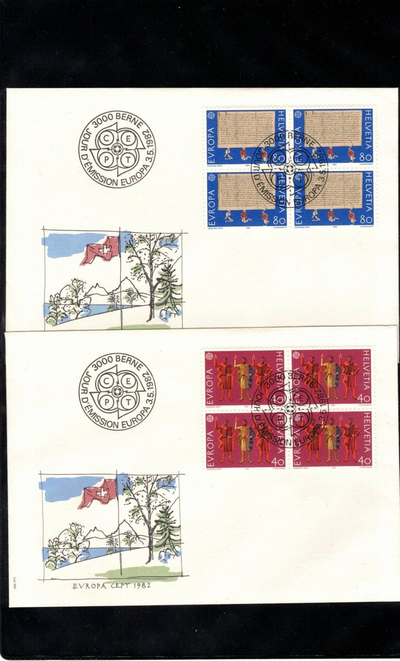 Tous les timbres: 1982 FDC  4 er Ausgabetag 1982 – Neuf (Voir description) à Rheinau par loxis