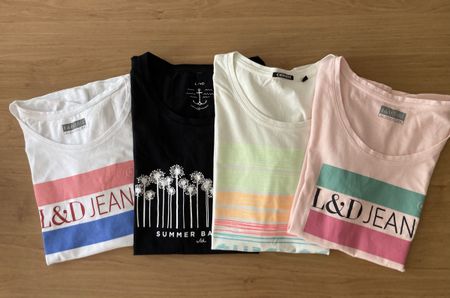 4 neuwertige T.-Shirts Gr.40