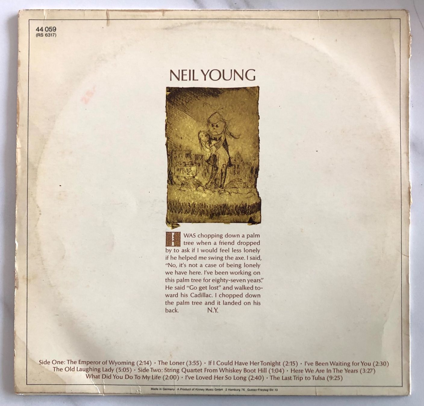 Schallplatten: NEIL YOUNG - NEIL YOUNG – Gebraucht aus Poliez-Pittet von Newtown-Records 1