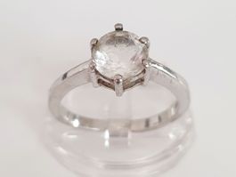 Silberring 925 mit Zirkonia Stein Ringgrösse 17.8 mm