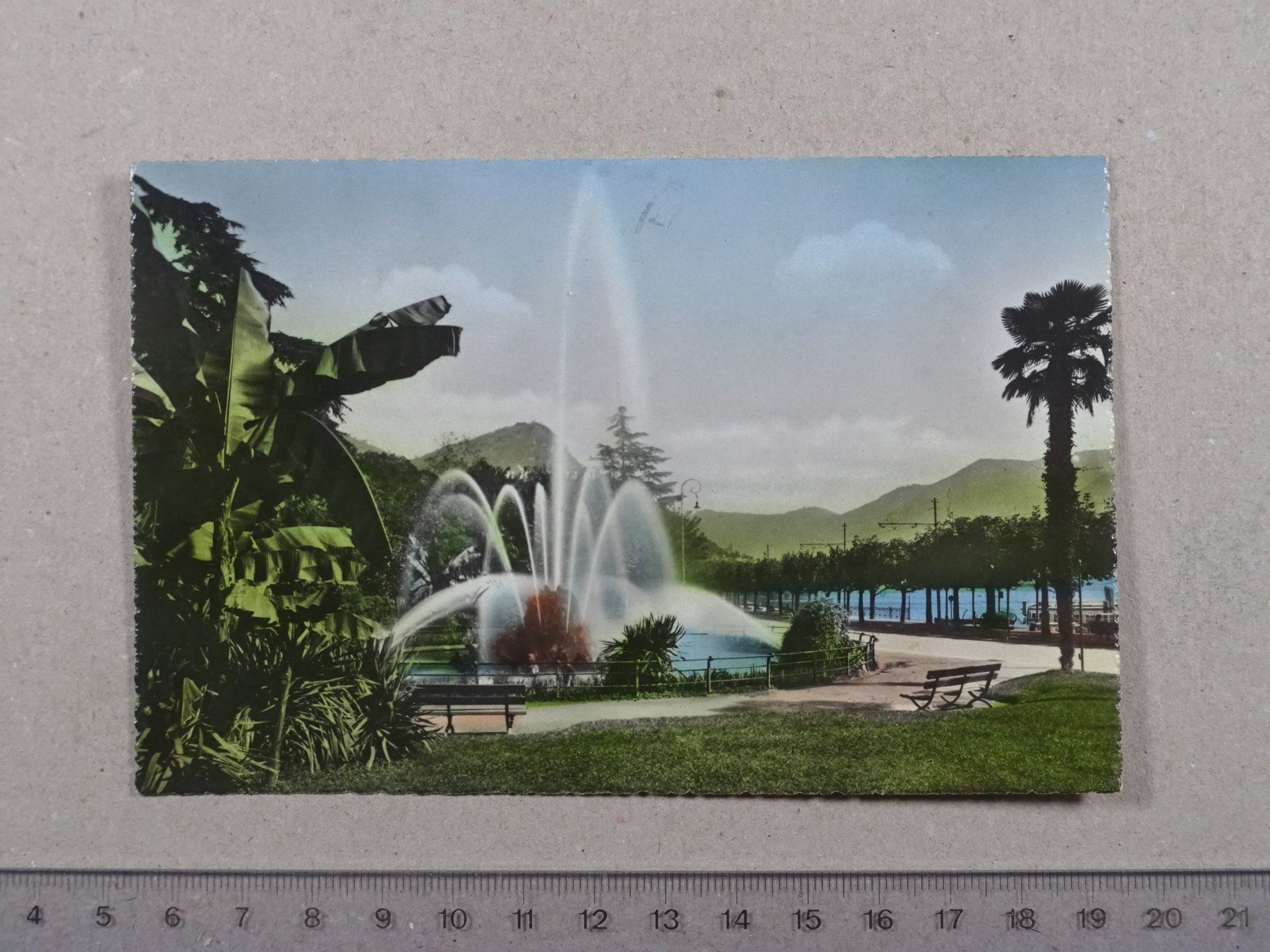 Ansichtskarten: Lugano, 1954 – Gebraucht aus Lenzburg von fh1