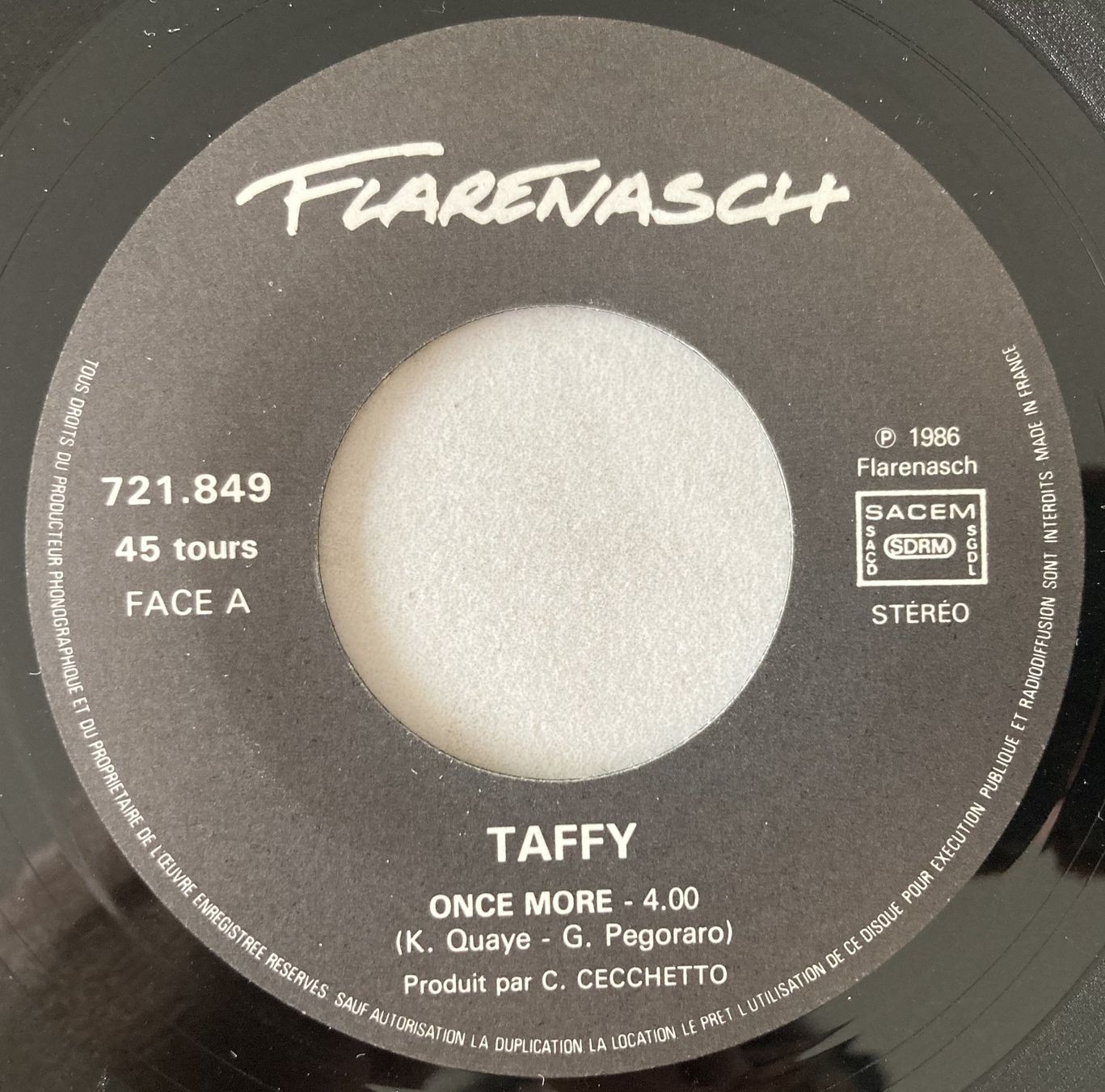 Vinyles: TAFFY - ONCE MORE – D'occasion à Bottens par hotter-than-hell 2