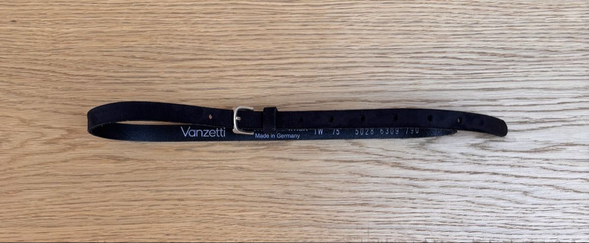 Cinture: Vanzetti black coated leather, size 75 – Nuovo (secondo la descrizione) da Kilchberg ZH venduto da ben_pc68 3