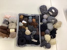 Wollpaket braun grau