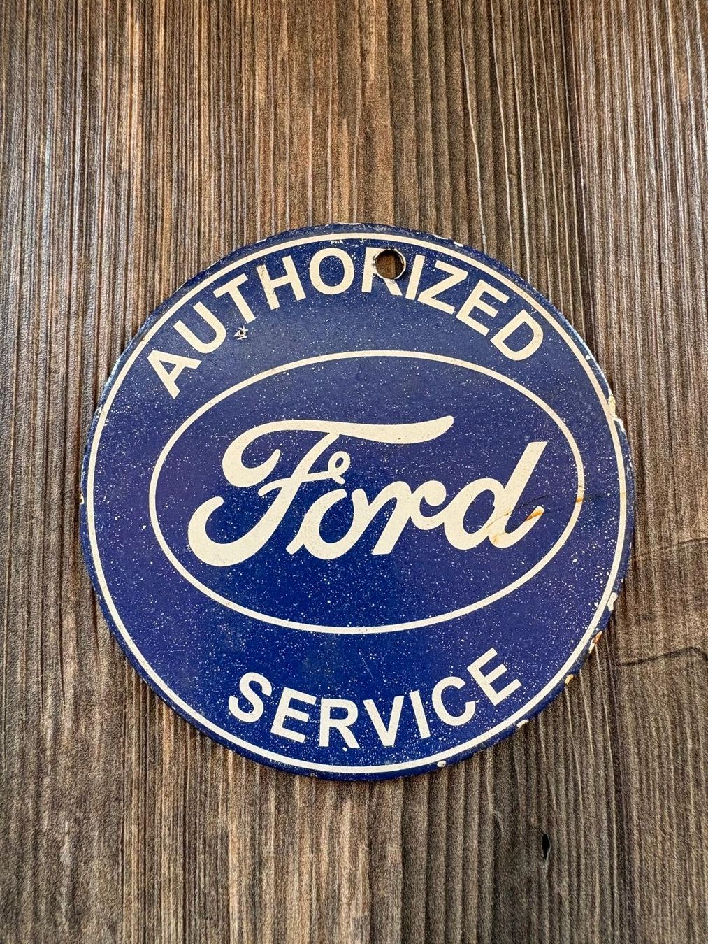 Schilder: Emblem emailliert FORD Authorized Service rund 13cm Deko – Gebraucht aus Wetzikon ZH von Boldeagle01