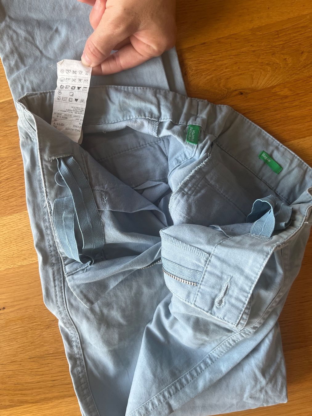 Benetton Pantaloni: Pantalon bleu clair taille S bon état – Usato da Genève venduto da kro_8qmb 3