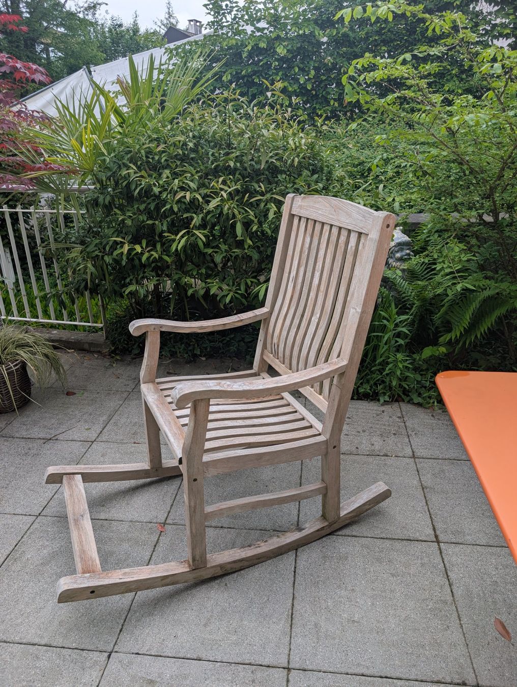 Sedie: Teak Holz Schaukelstuhl – Usato da Riehen venduto da Michaela09 1