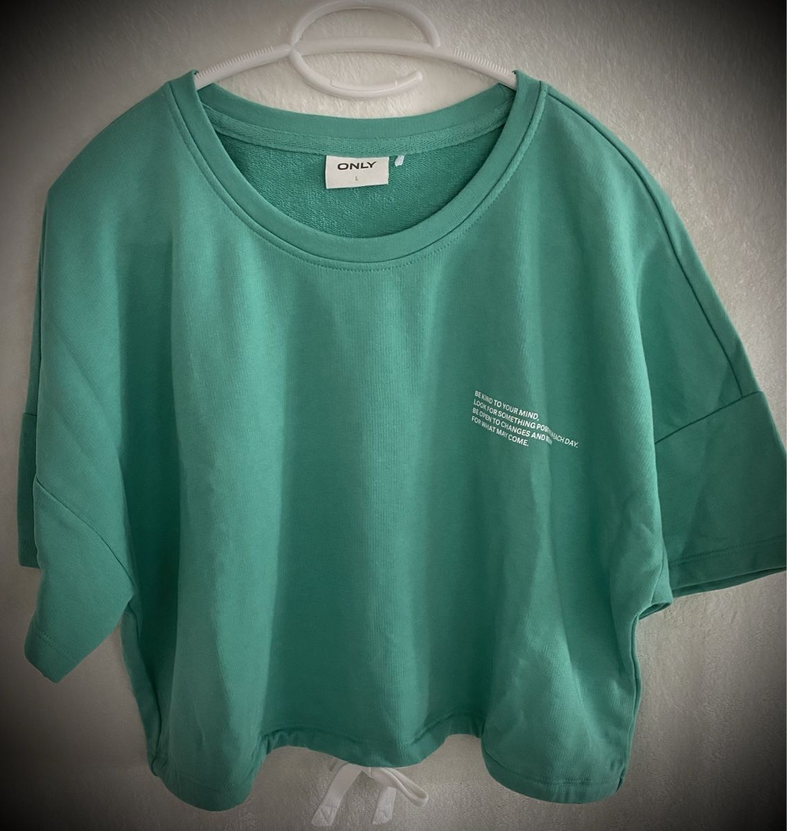 Only Maglioni & Felpe: ONLY Crop-Sweater, Grösse L, Top Zustand, Grau oder Grün! – Nuovo (secondo la descrizione) da Balterswil venduto da Bibi66 3