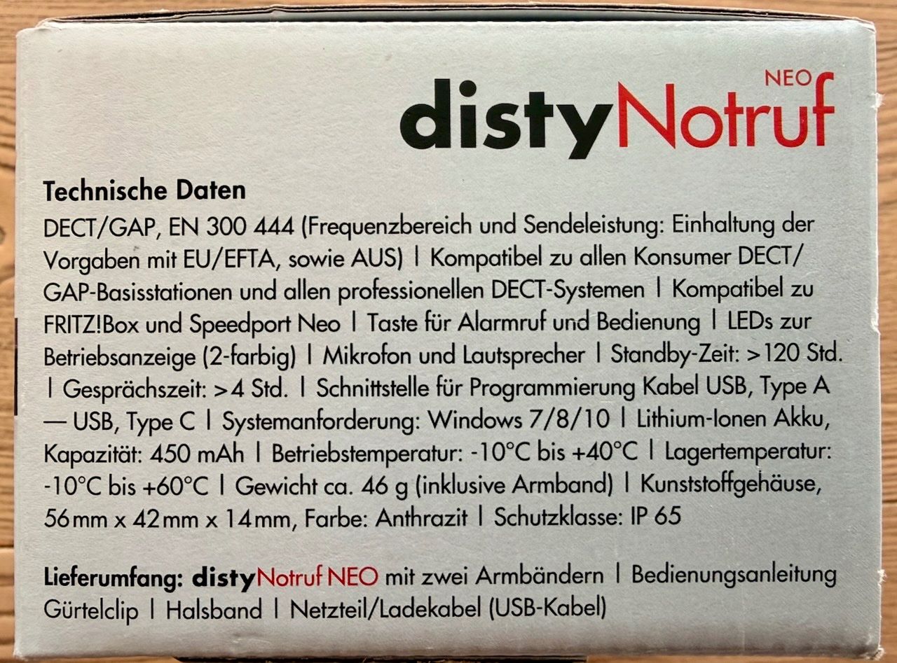 Telefoni: distyNotruf NEO Notruftaster – Usato da Kriens venduto da Buto871 4
