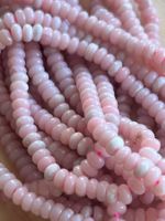 Strang echte pink opal rondelle 2 x 4 mm